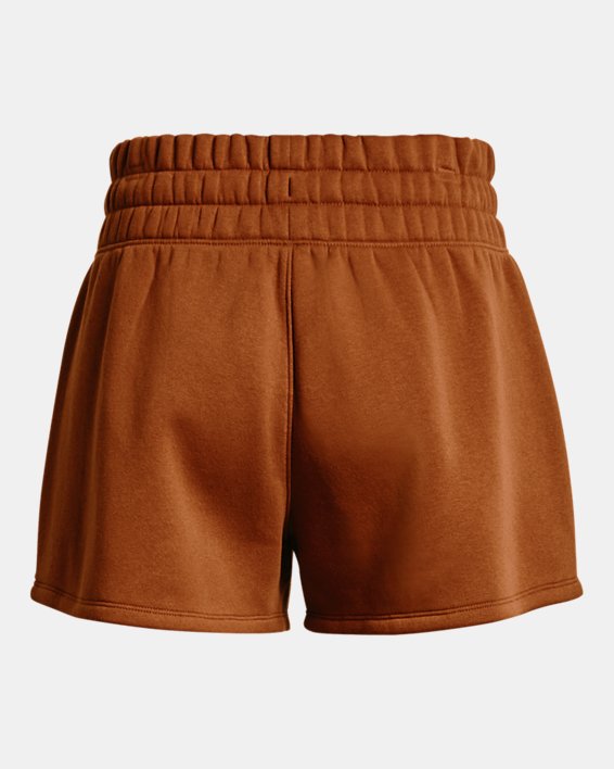 Women's UA Playback Fleece Shorts, Orange, pdpMainDesktop image number 5